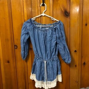 Denim romper